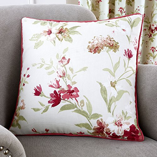 Fusion - Jeannie - 100% Cotton Filled Cushion - 43x43 cm in Red