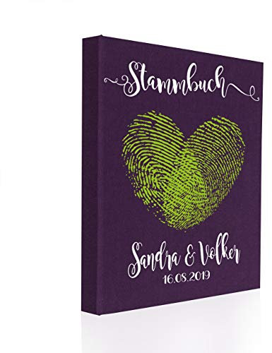 Hochzeitideal Stammbuch der Familie A5, Nr. 44 A (Lila)