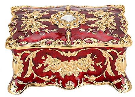 Schmuckschatulle, Sammlerbox, Schmuck Aufbewahrungsbox, Vintage Schmuckschatulle für Ohrringe, Halsketten, Armbänder, Uhren, für die Liebsten