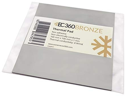 EC360® Bronze 8W/mK Wärmeleitpad (100 x 100 x 1,0 mm)