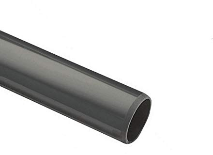EXCOLO PVC Rohr 32 mm (Ø) x 2 m – Graues Kunststoffrohr für Sanitär, Abwasser, Installation – Hochwertiges Polyvinylchlorid Rohr – Druckfest & langlebig – ohne Zubehör