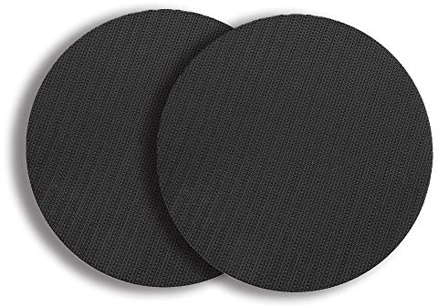 ExcInter Lot de 2 tampons de ponçage souples en mousse 75 mm avec crochet et boucle