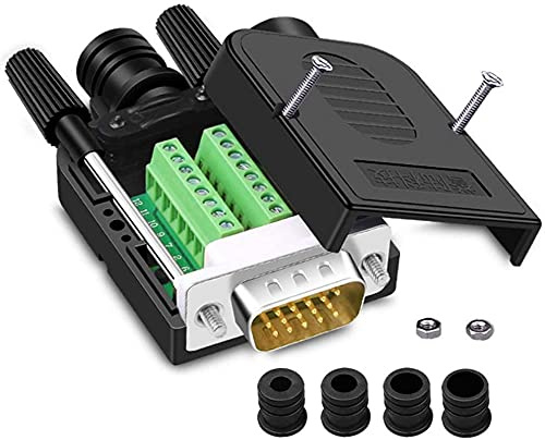 PENGLIN VGA Lötfreier Stecker Schnellanschluss DB15 3Row Serial Adapter | 15-polige Anschlussklemme Breakout Board