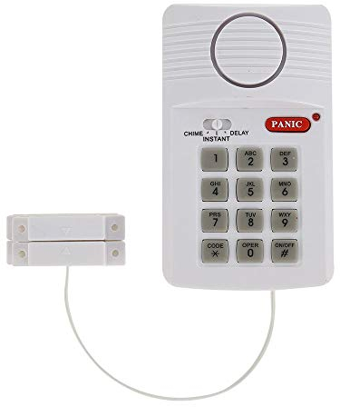 Door Alarm, Security Wireless Door Window Contact Sensor 100DB Alarm Sensor 3 Modes Door Open Sensor Garage Alarm Chime Burglar Anti-Theft for Kids Safety Home Shop Security
