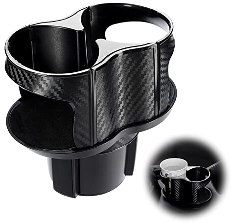 Aiishow 1 stücke Multifunktionale Auto Cup Holder, Multifunktion 2 in 1 Autositz Gap Organizer Aufbewahrungsbox, Wasserflasche Doppel Tasse für PKWWasser, Kaffee, Flaschen