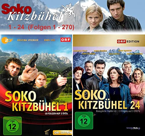 SOKO Kitzbühel 1 - 24 (Folgen 1 - 270) Die komplette Serie (Box 1 - 24) [57-Disc / 24-Boxen]