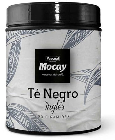 Mocay - Infusiones Sabor Té Negro Inglés, Lata de 40 Pirámides