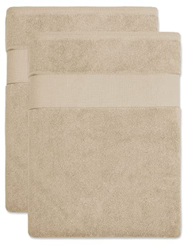 BANANALU Saunatuch XL - XXL 100x180cm Qualität 100% Baumwolle 600g/m2, 2 Stück, White Swan 12-0000, 100x180cm, 600g/m2