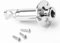 Unxuey 1/4 Metal Stereo Electric Guitar Barrel Endpin Jack, Guitar Output Jack Socket 3 Total Prongs