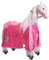 PONNIE Schabracke für Ponnie mechanisches Pferd Rosa M (5-12 Jahre), Holzpferd Zubehör