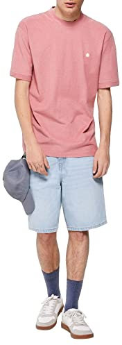 Springfield Camiseta piqué Oxford, Fucsia, M para Hombre