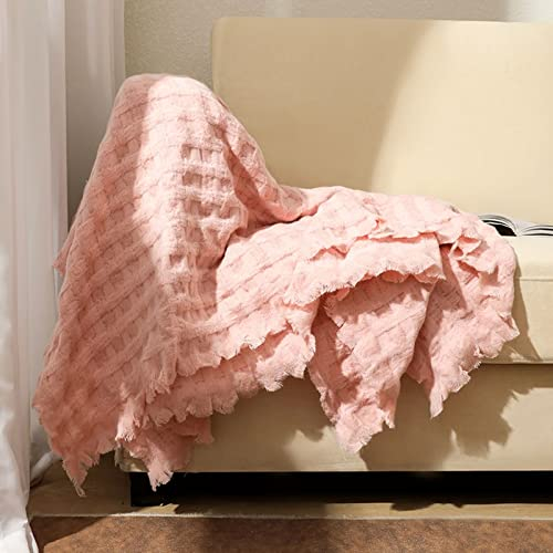 Homxi Couchbezug Zweisitzer,Sofa Universal Bezug Einfarbig Sofa Überzug Polyester Sofa Handtuch Rosa Bezug Sofa 130x160CM