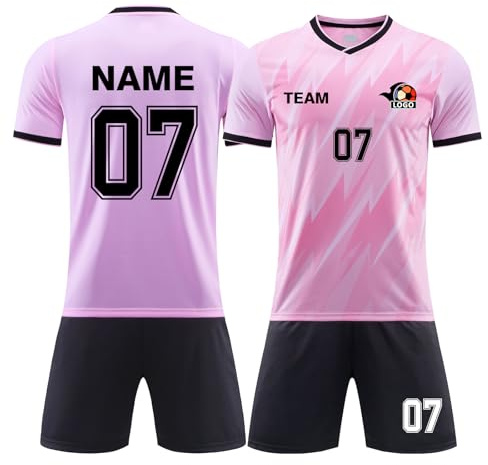 LAIFU Personalisiertes Fußballtrikot Fussball Trikot Mit Nummer und Namen