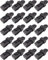 20 Pcs Tarp Clips Heavy Duty Lock Grip - Tarpaulin Clips and Clamps for Tents, Shade Cloth Plastic Clips (Black)
