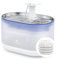 PETLIBRO Trinkbrunnen für Katze Ultraleise, 2,1L Capsule Katzenbrunnen Edelstahl für Katzen, Zwei Durchflussmodi, Sichtbarer Wasserstand, BPA-freier Wasserbrunnen für Katzen und Hunde mit 4 Filtern