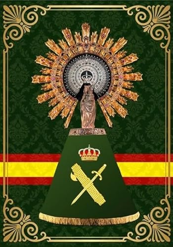 Balconera de la Guardia Civil | Colgadura Virgen del Pilar Patrona Guardia Civil con su Manto | 70×100 cm. | Ancestrad