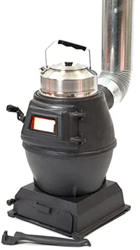 Poêle Noir à Mini-poêle,Réchaud De Tente,Poele A Bois Chauffage,Mini Poele A Bois, Cuisiniere Bois Charbon, Chauffage pour Terrasse, Réchaud À Bois Portable pour Tentes