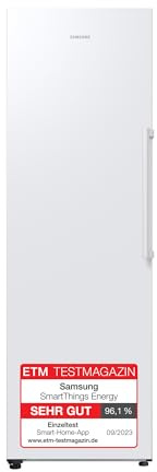 Samsung Gefrierschrank, 185 cm, 323 l, WiFi & SmartThings AI Energy Mode, Internes Display, No Frost+, Weiß, RZ32C7AE6WW/EG