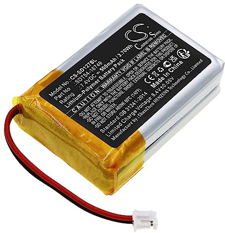 TECHTEK Batterie 500mAh Compatible avec [SportDog] SD-1275, SD-1275E, SD-875, SD-875E, SportTrainer SD-1275 Black Edition Collar, SportTrainer SD-1275E Orange Edition Collar, SD-875 FBA