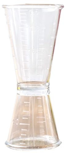 Jigger profesional de plástico estilo japonés transparente herramienta de medición portátil onza para el hogar cóctel medidor jigger
