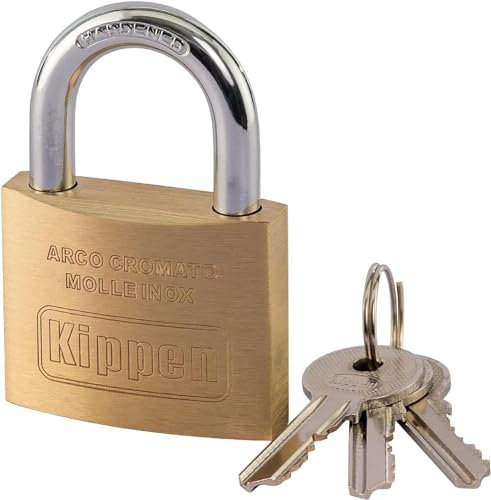 Kippen 2002EX - Lucchetto ad Arco con Corpo in Ottone da mm.50
