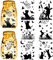 CREATCABIN 24 Sheets 6 Styles Black Cat Mason Jar Decals Butterfly Stickers Die Cuts Silhouettes Self-Adhesive PVC Waterproof for Craft Scrapbook Lantern Jars Wall Windows Glass Phones Cup 7.8x5.9Inch