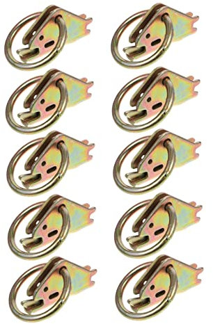 Gatuida 10stücke E-Track-zubehör Zurranker Für Nutzanhänger E-Track-zurrgurte Für Lastenanhänger Möbel-Transport-hilfsmittel -lastspanngeräte Für LKW Und Pickups