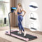 BLACK LORD Laufband, elektrisch, Trainingsgerät, 2,2 PS, Fitnessgerät, Walking-Jogging-Trainer für das Fitnessstudio zu Hause, Büro, kommerzielle Serie, Rosa (mit Griff)