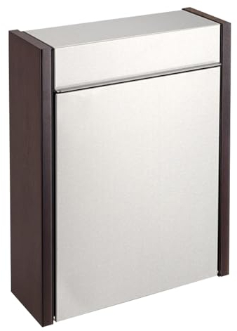 YCWJPPL Abschließbarer Briefkasten zur Wandmontage, Briefkästen für Den Außenbereich aus Verzinktem Stahlmetall, Moderner Großer Postkasten mit Schloss 30 x 11 x 37 cm