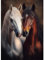 AIRDEA Romantische Pferde Diamond Painting Erwachsene, DIY 5D Pferd Diamant Painting Bilder, Bastelset Erwachsene Frauen als Haus Wanddeko 30x40 cm