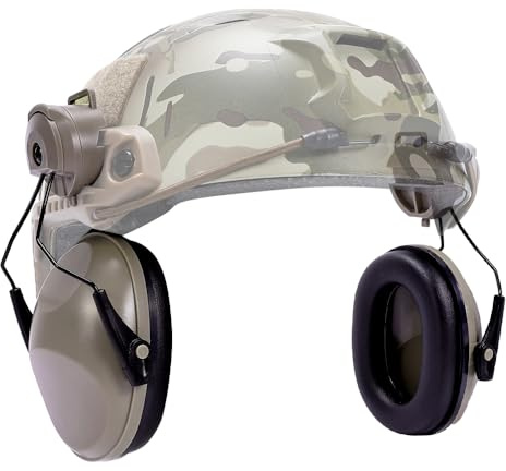 SINAIRSOFT Ohrschützer, Lärmschutz, taktische Helm-Aufsatz, Gehörschutz-Ohrschützer für Jagd/Training/Bau/Produktion/Wartung/Automotive/Holzbearbeitung
