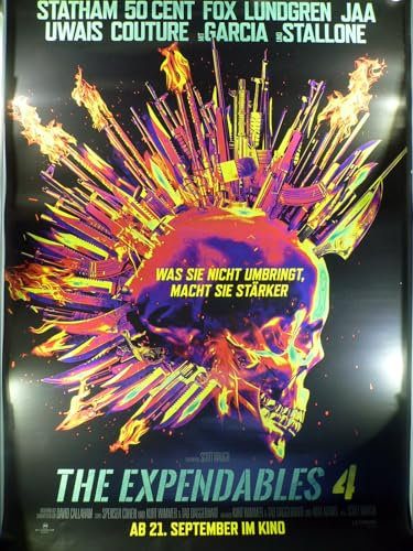 The Expendables 4 - Teaser - Dolph Lundgren - Filmposter 120x80cm gerollt