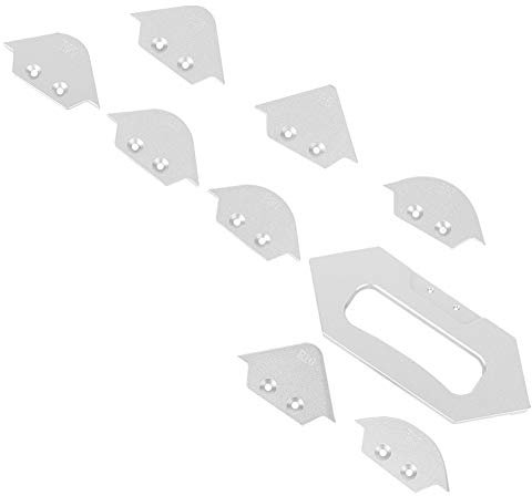 Router Templates for Woodworking, Router Guide Router Table Corner Radius Jig Set Router Letter Template Set Woodworking Trimming Chamfer Profile Template for Woodworking