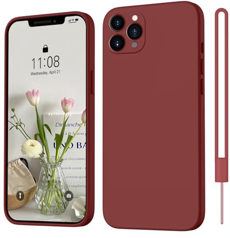 ORDA for iPhone 11 Pro Max Case Silicone for iPhone 11 Pro Max 6.5 Soft Gel Rubber Cover Ultra Slim Case Anti-Scratch Compatible with iPhone 11 Pro Max Phone Case Wine Red
