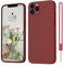 ORDA for iPhone 11 Pro Max Case Silicone for iPhone 11 Pro Max 6.5 Soft Gel Rubber Cover Ultra Slim Case Anti-Scratch Compatible with iPhone 11 Pro Max Phone Case Wine Red