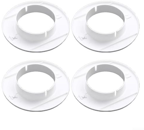 Zoegneer 4 Stück Klimaanlagen-Lochabdeckung Klimaanlage Wandabdeckung Wandabdeckung Klimaanlage Dekoratives Zubehör (65 mm)