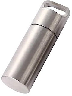 COLLBATH Stainless Steel Pillenbehälter Und Tragbar Mini-medikamentenbox Für Outdoor-aktivitäten Für Und Camping Große Kapazität Langlebig Und Stylisch