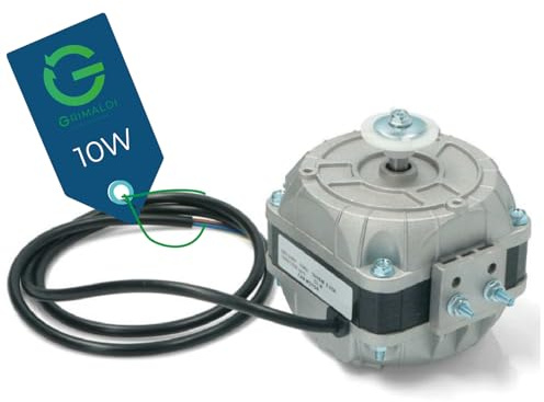 G GRIMALDI Motore Ventola Elettroventilatore 10W per Frigoriferi, Banchi Frigo, Congelatori | Ventilatore Refrigerante 10 Watt Pentavalente - Made in Italy