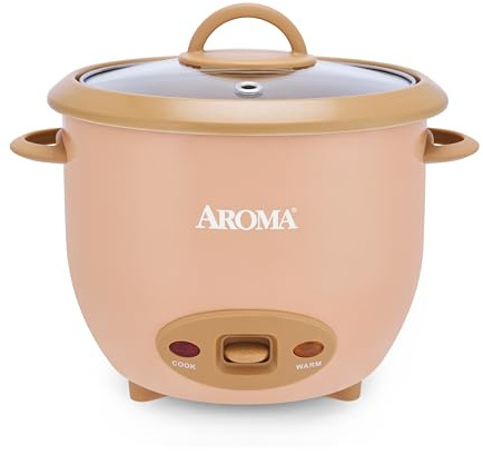 AROMA® 6-Cup (Cooked) One-Touch Pot Style Rice Cooker with CoreCoat™ PFAS-Free Nonstick Ceramic Surface (1.5 Quarts)