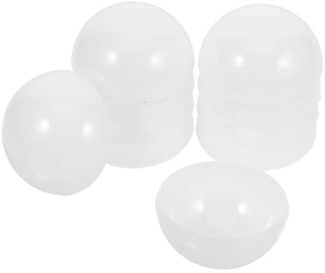 Homoyoyo 10 Pièces Lot de Globes de Remplacement Pc pour Applique Murale Demi Sphériques Résistants Chaleur et Buée Abat Jour Transparent pour Éclairage Miroir Maquillage et Salle de Bain