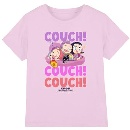 Kpop Demon Hunters Unisex Kids Kpop Demon Hunters - Huntrix Couch Couch Couch Kids T Shirt T-Shirt (Pack of 1)