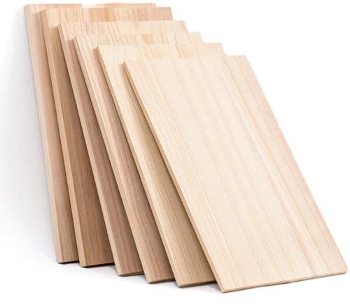 Planches et blocs de bois brut, Planches de bois brut for loisirs créatifs, étagères, modèles dessin, découpe laser, bricolage, plusieurs tailles(1.8 Cm,L 60 cm x W 40 cm)