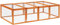 PawHut Clapier Cage à Lapins extérieur intérieur 2 Portes supérieures 181L x 100l x 48H cm Bois Massif pin