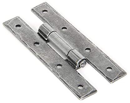 From The Anvil Pewter 3.25 Inch H Hinge (Pair)