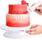 Crystals 11 Cake Turntable, Cake Rotating Plate Stand - Cake Decorating Equipment Rotating Revolving Icing Kitchen Display Stand, White
