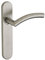 THIRARD - Ensemble de Poignées pour Porte Intérieure Ouranus - Inox Brossé - Usage Pratique - Sans Trou - Carré 7 mm - Entr'Axes 195 mm - Design Élégant - Gris