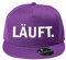OwnDesigner Baumwolle Baseball Cap, Läuft Basecap - Unisex Baseball Kappen, Baseball Mützen für Draussen, Sport oder auf Reisen (408-Cap5P-9Lila)