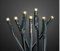 hellum LED Mini Lichterkette Innen, 50 mini LED Lichter, 735cm beleuchtete Länge, Lichterkette Strom mit Stecker, Kabel grün, warmweiß innen, als Weihnachtsbaum 577587