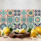 RE-COVERTILES - Adesivi per Piastrelle Bagno e Cucina 24 Pz 10x10 cm - PS00116 Decorazione murale in PVC impermeabile mattonelle mosaico stile cementine Azulejos