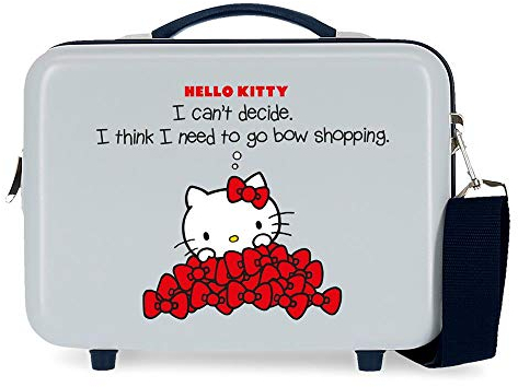 Hello Kitty Bow bisogno adattabile, blu, 29x21x15 cms, Trousse